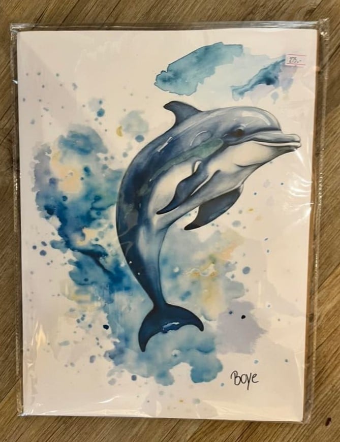 Kunst tryk lavet af akvarel 30x40 cm "A3"  pris 275kr