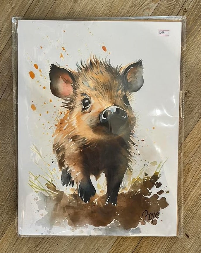 Kunst tryk lavet af akvarel 30x40 cm "A3"  pris 275kr