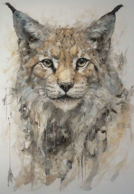 Kunst tryk lavet af akvarel 30x40 cm "A3"  pris 275kr