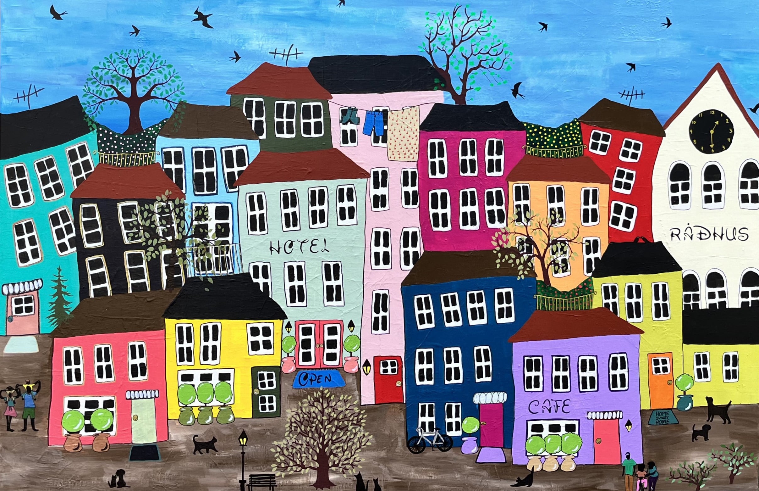 Original værk lavet på lærred 150x100 cm pris 2295,-kr
"solgt"