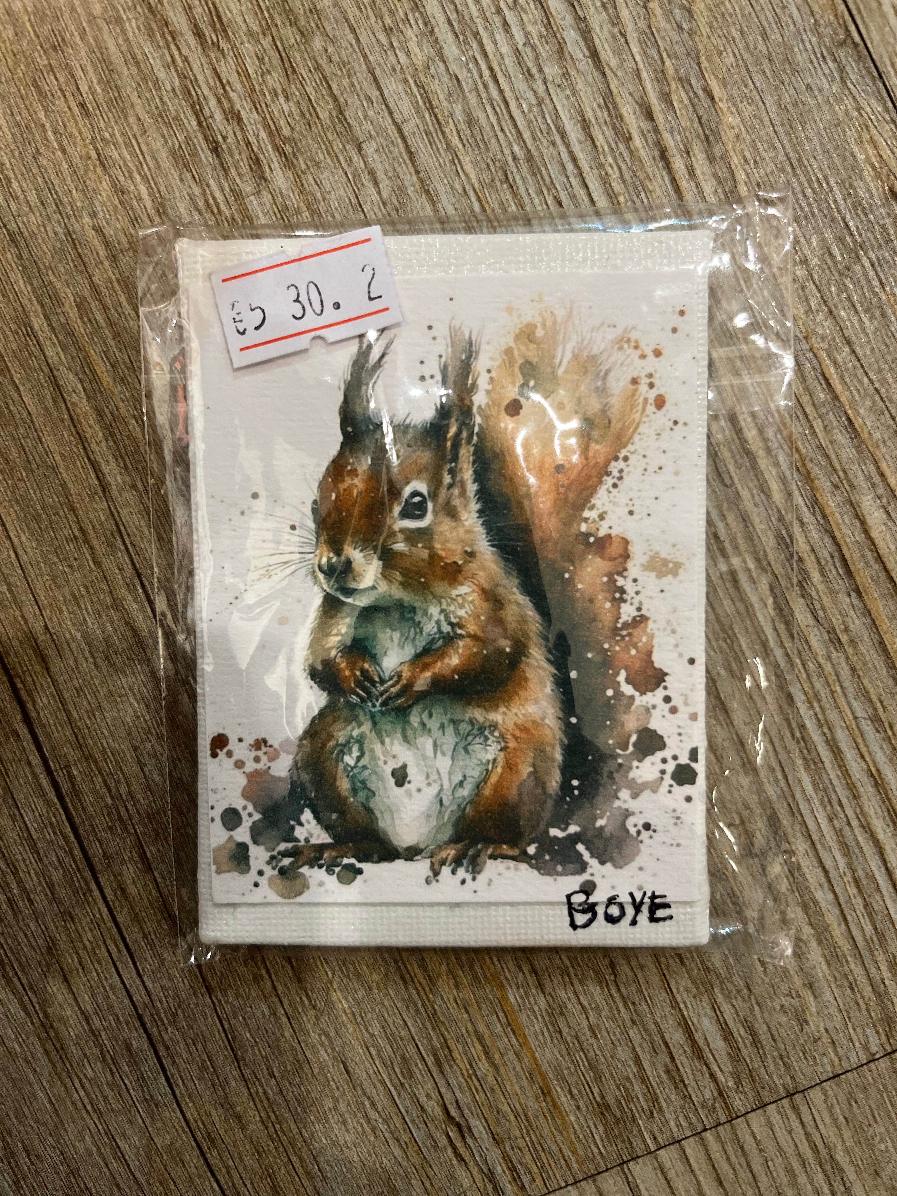 Kunst tryk på lille magnetisk lærred 4x7cm pris 30,-kr