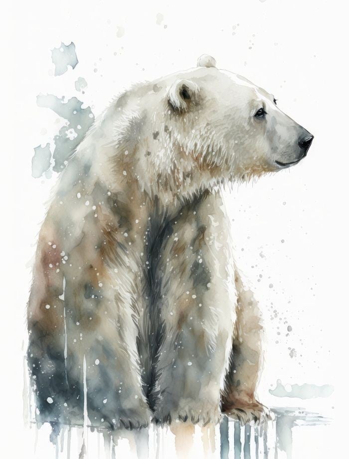 Kunst tryk lavet af akvarel 30x40 cm "A3"  pris 275kr