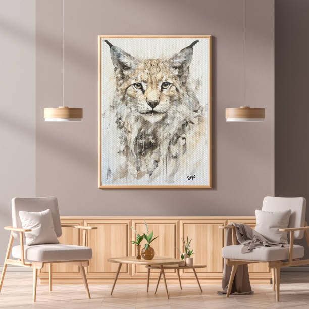Håndmalet akvarel af Los – Kunst by Boye
