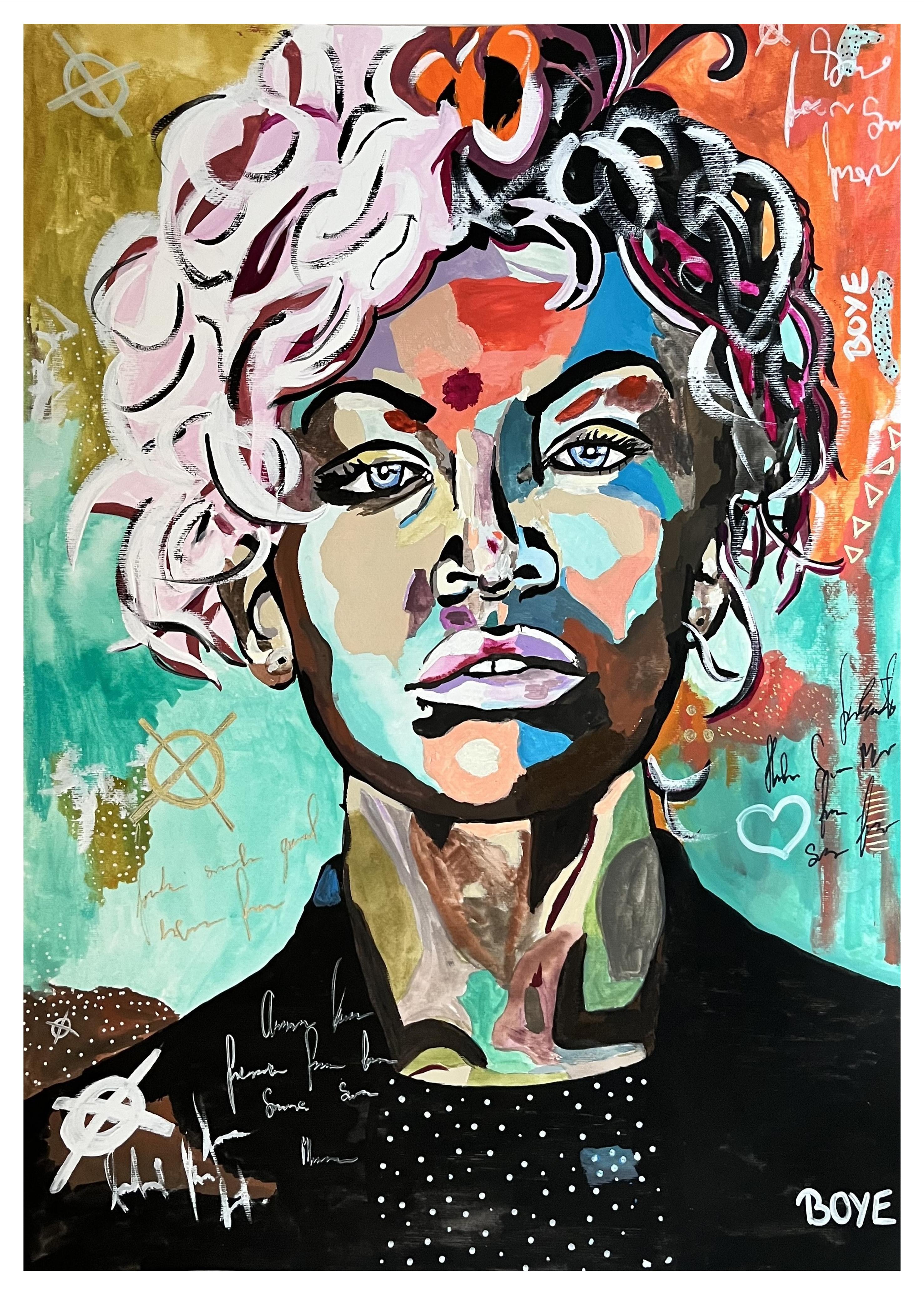 Kunsttryk "Uskyldighed" efter original akvarel af Annette Boye